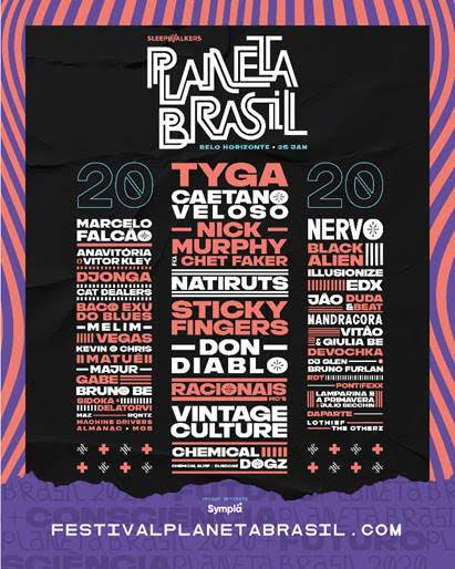 Lineup festival Planeta Brasil Belo Horizonte